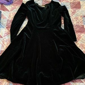 Vintage The Limited Velvet Long-Sleeve Dress